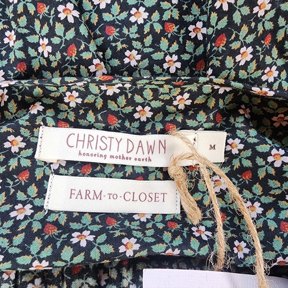 Christy Dawn 100% Regenerative Cotton Night Strawberry Maxi Dress - Picture 10 of 11